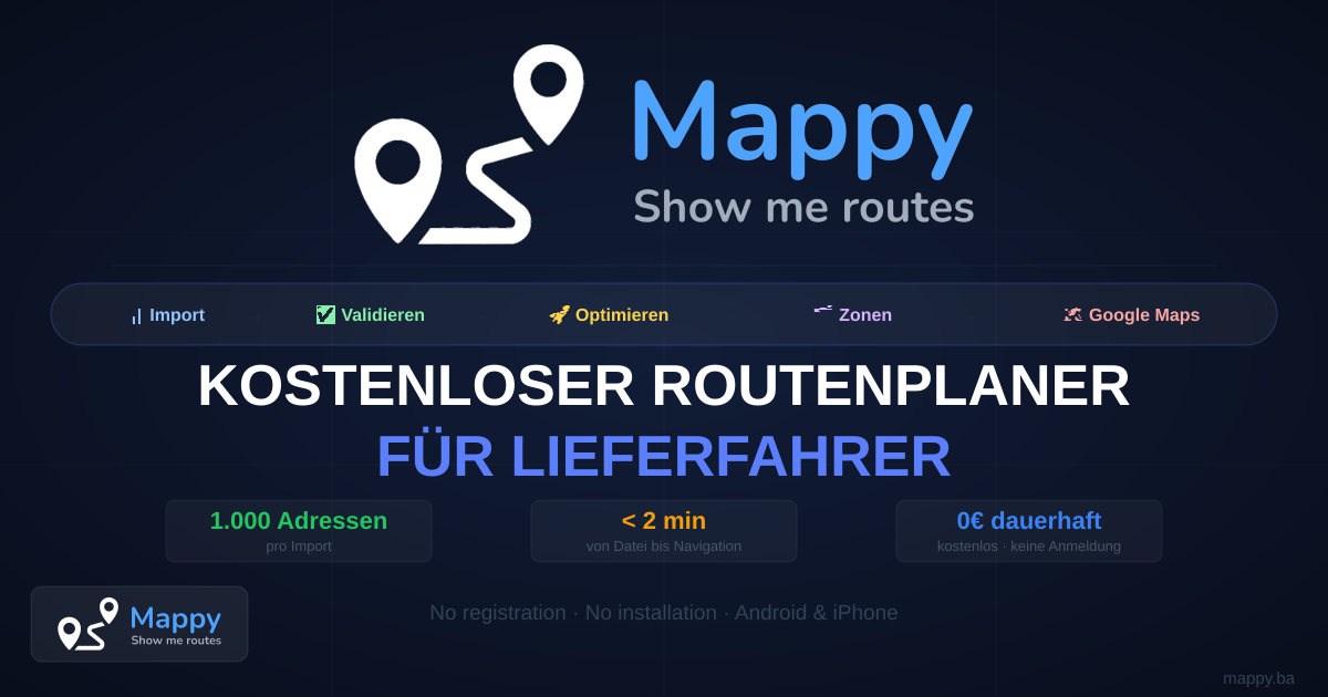 Elegantes Map Routenplaner Kostenlos Bild